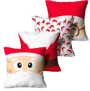 Kit 4 Capas de Almofada - Papai Noel