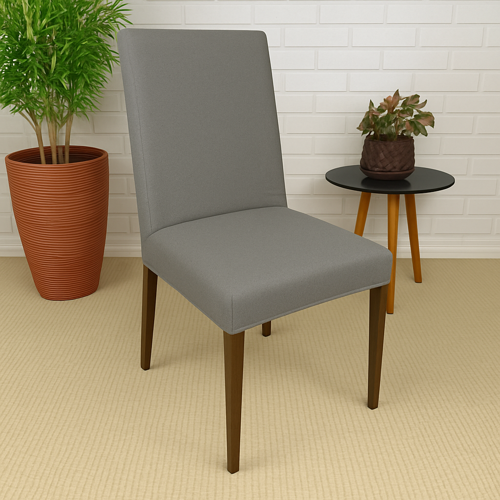 Capa de Cadeira Spandex - Cinza Claro