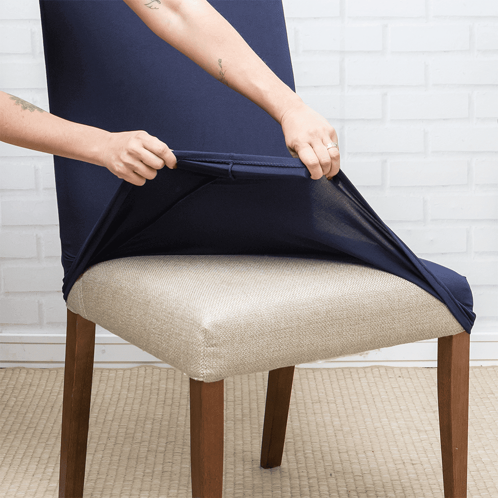 Capa de Cadeira Spandex - Azul Marinho casadas-capas