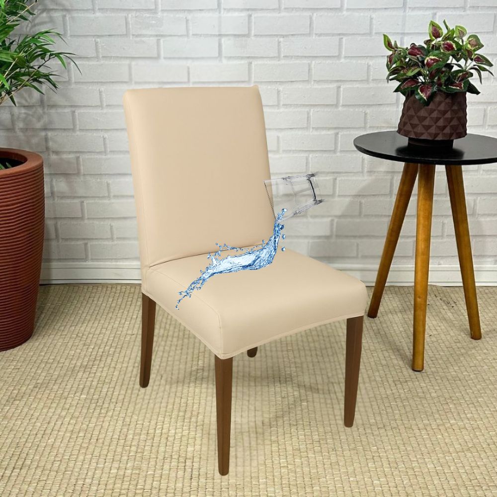 Capa de Cadeira Impermeável -  Marfim