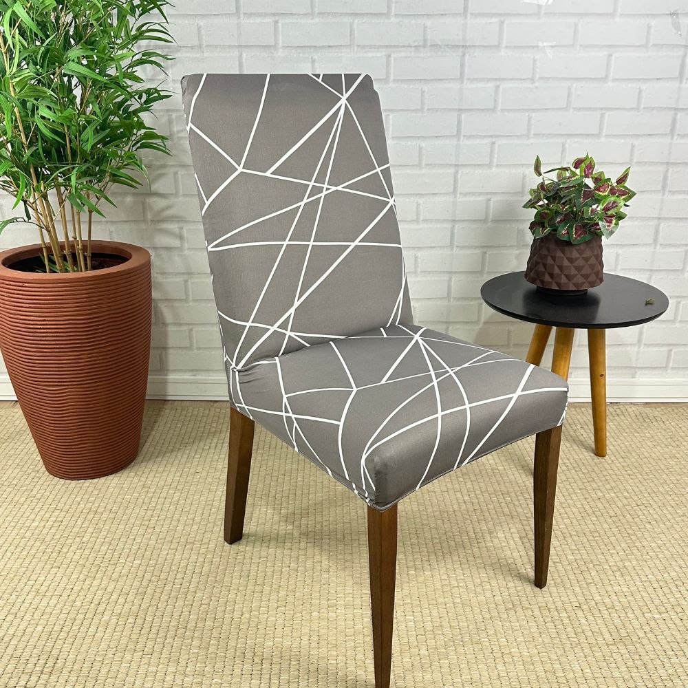 Capa de Cadeira Spandex - Pântano Fundo Chumbo