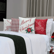 Kit 4 Capas de Almofada - Feliz Natal