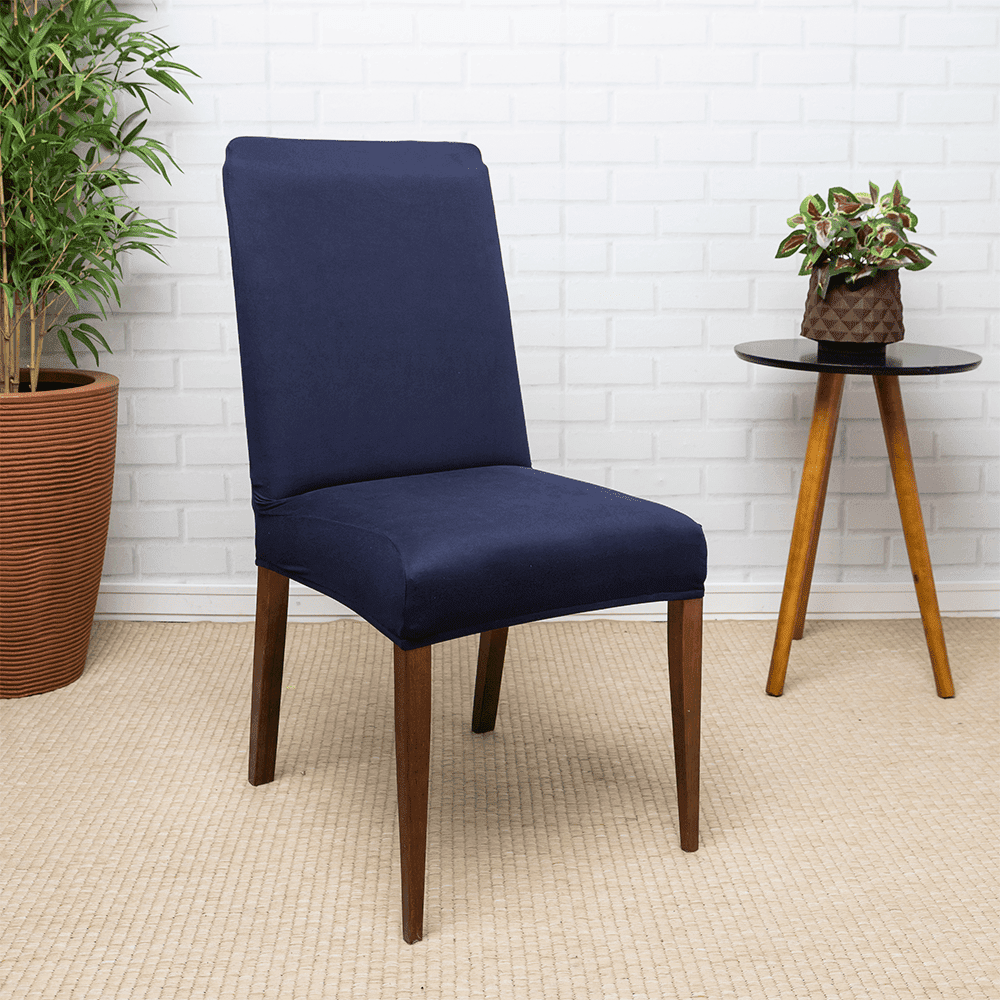 Capa de Cadeira Spandex - Azul Marinho casadas-capas