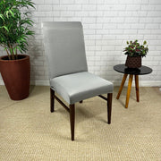 Capa de Cadeira Resistente à Gato em Matelassê - Cinza Claro