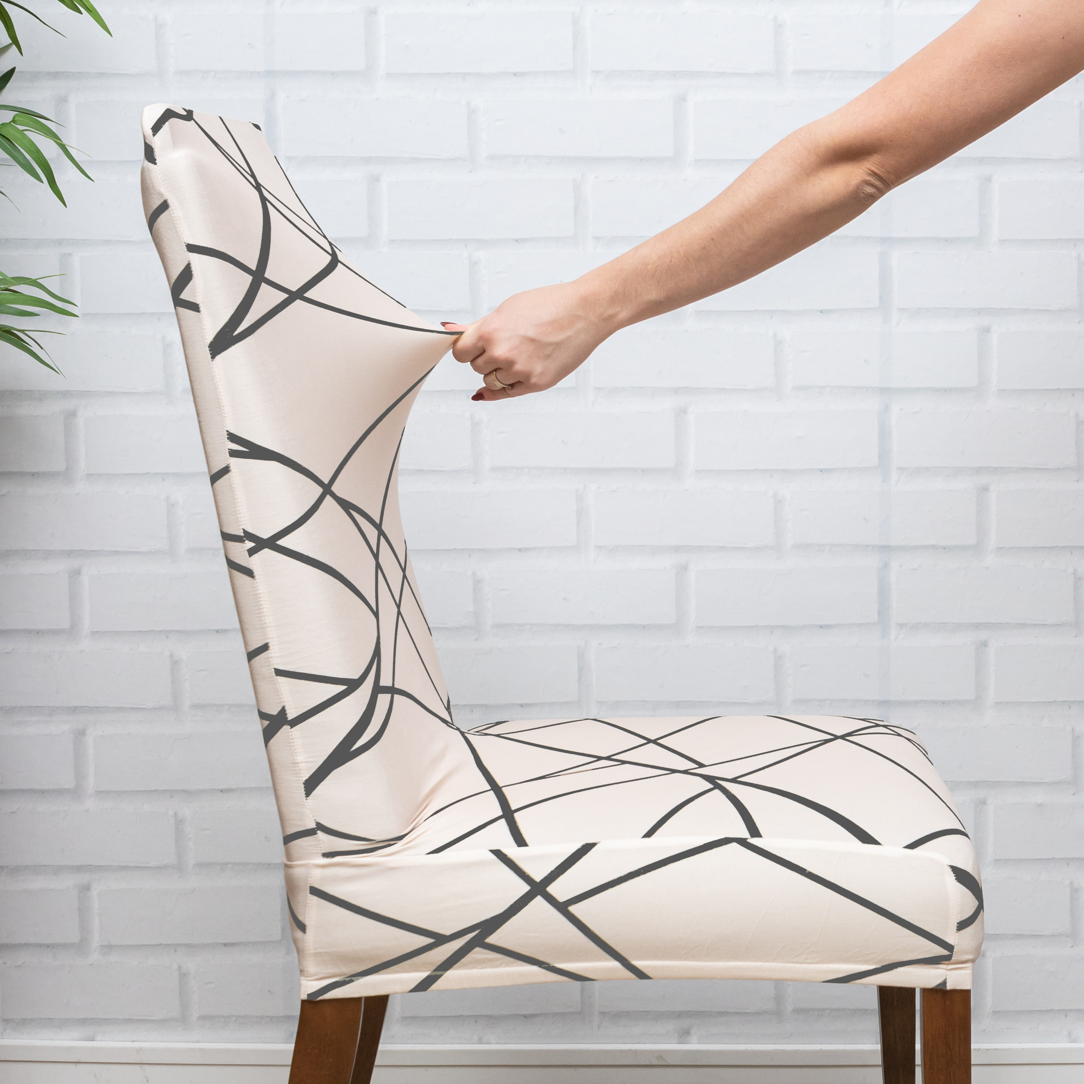 Capa de Cadeira Spandex - Pântano Cinza