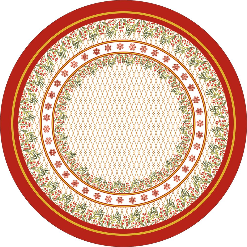 Toalha de Mesa Natal Azevinho-Vários Tamanhos
