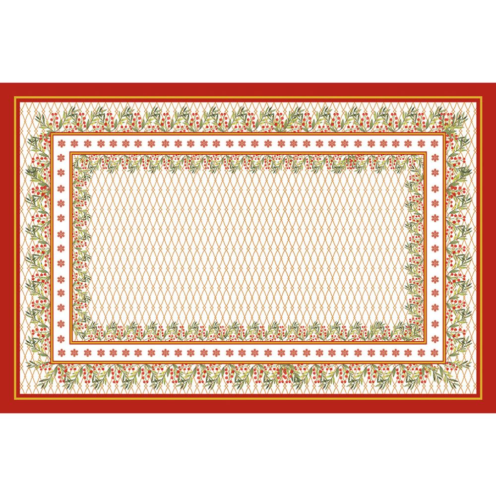 Toalha de Mesa Natal Azevinho-Vários Tamanhos