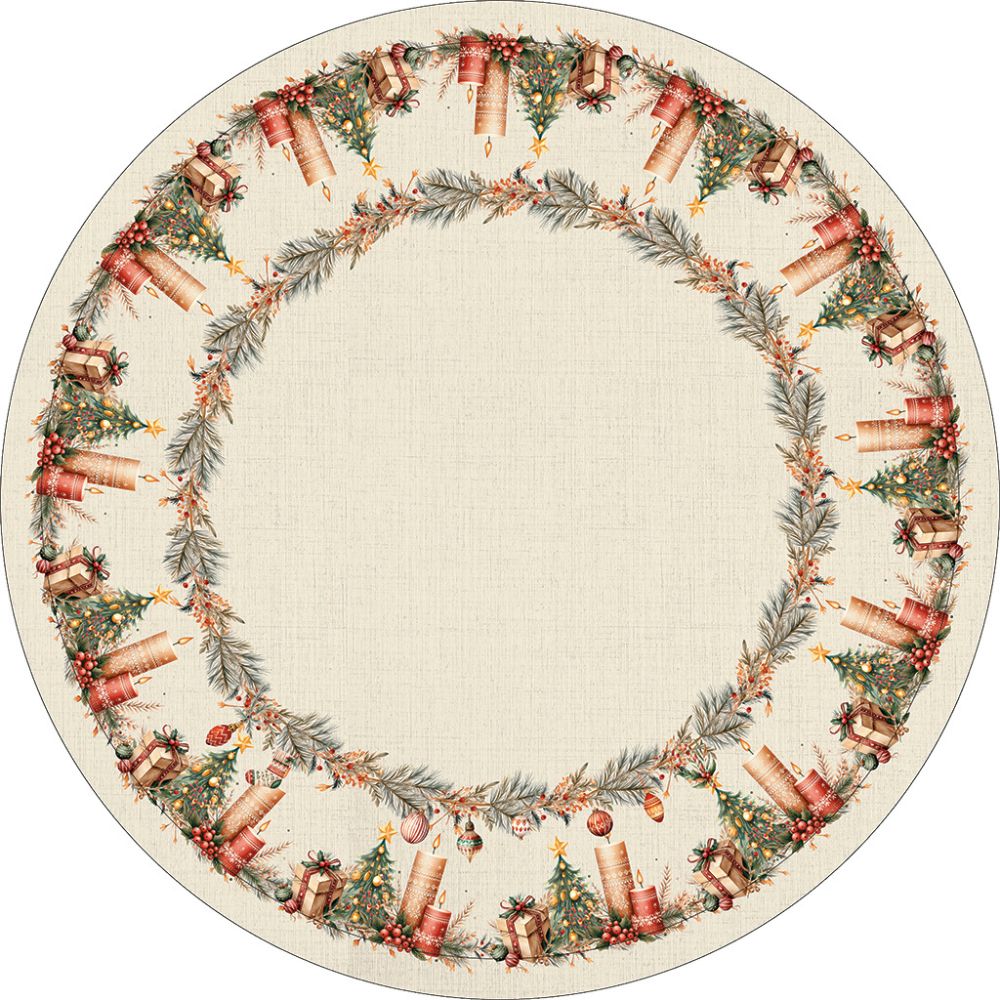 Toalha de Mesa Natal Boho-Vários Tamanhos