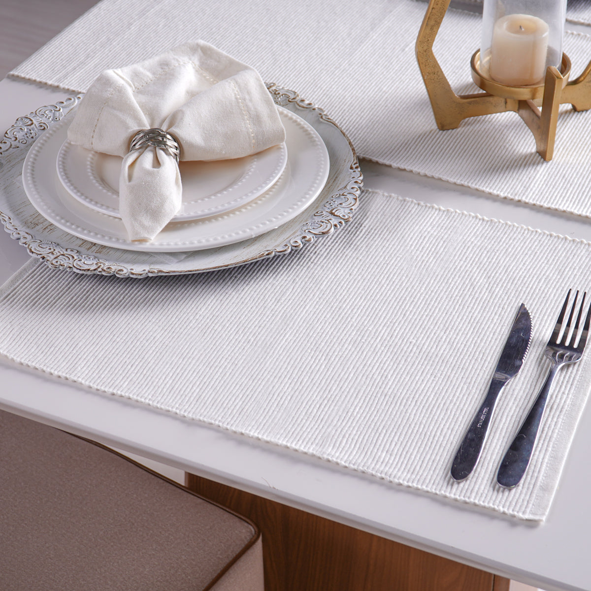 Americano de Mesa Pesponto 33cm x 45cm - Várias Cores