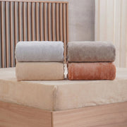 Lençol Avulso Plush Flannel King - Várias Cores