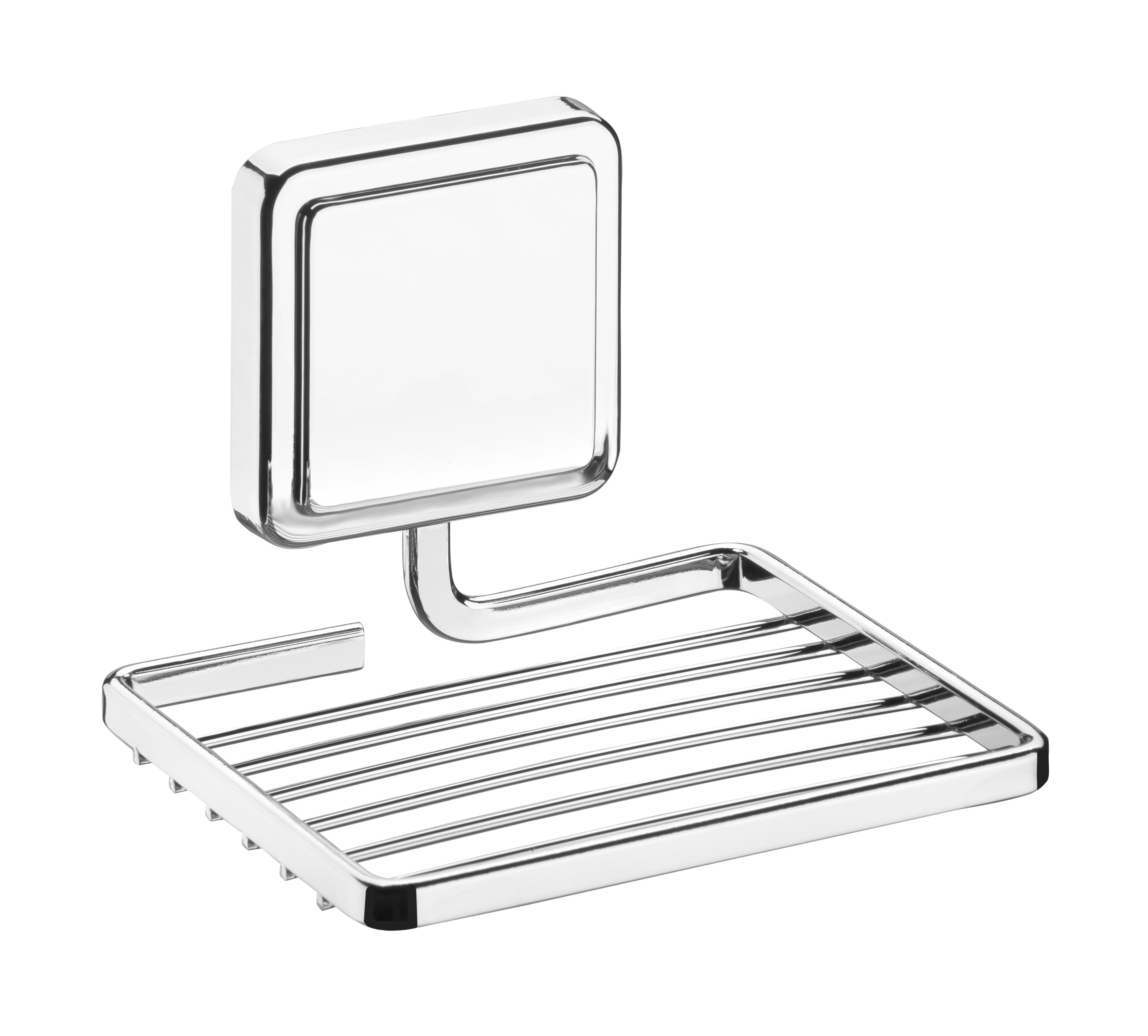 Saboneteira de Inox com Adesivo - Cromado
