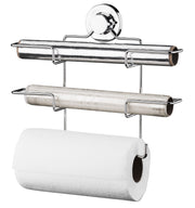 Suporte para Papel Toalha/Alumínio/PVC com Ventosa Cromado