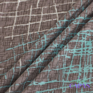 Capa de Sofá Spandex Premium - Abstrato Marrom