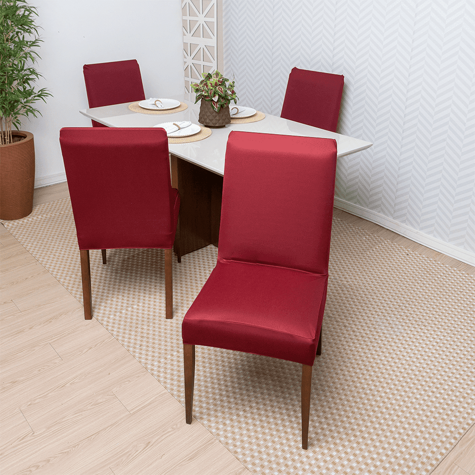 Capa de Cadeira Spandex - Vinho casadas-capas