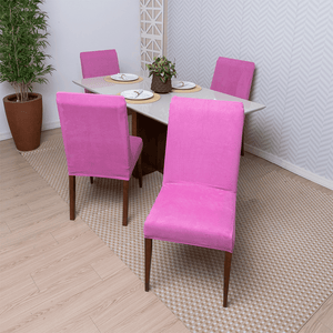 Capa de Cadeira Anti Gato Suede - Rosa Chiclete