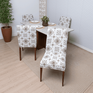 Capa de Cadeira Spandex - Mandala Gold casadas-capas
