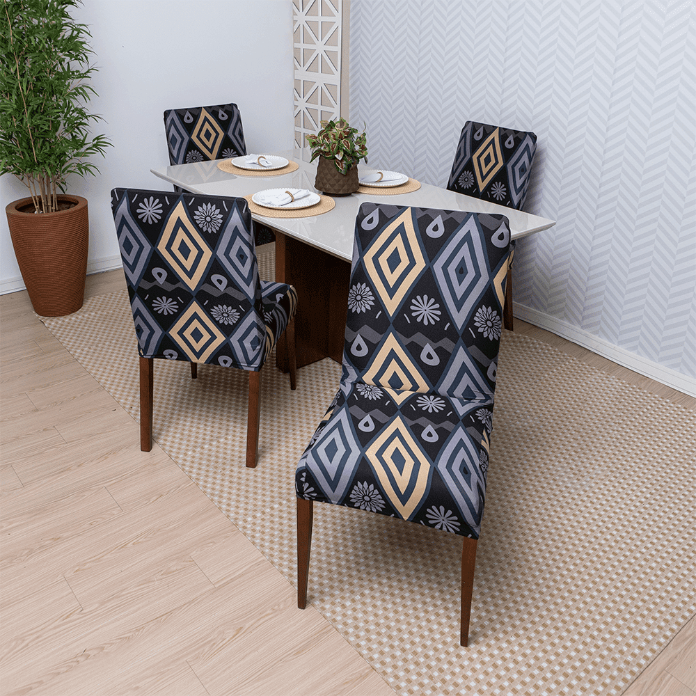 Capa de Cadeira Spandex - Tribal casadas-capas