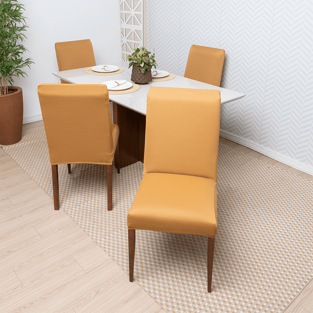 Capa de Cadeira Spandex - Caramelo casadas-capas