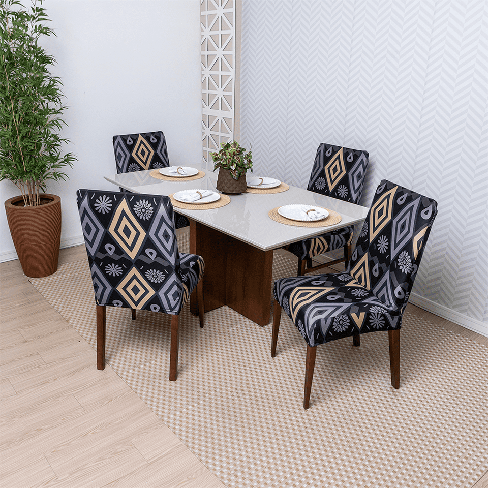Capa de Cadeira Spandex - Tribal casadas-capas