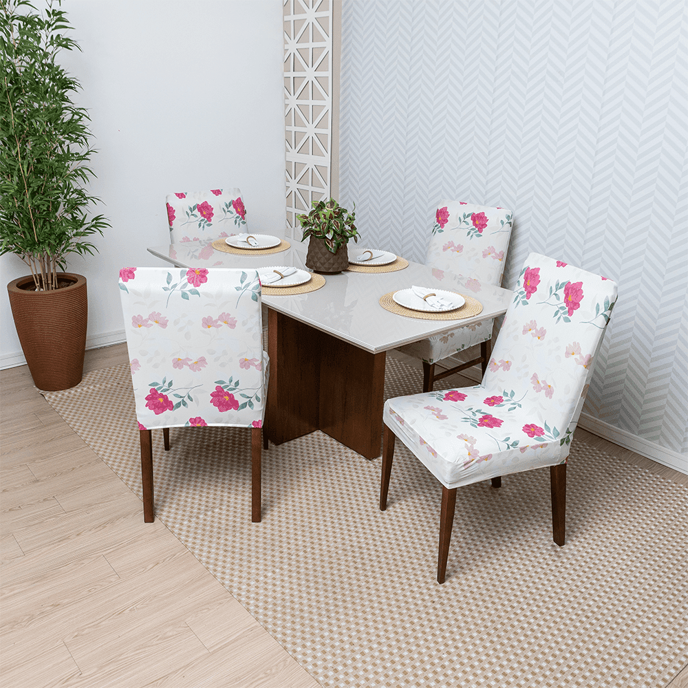 Capa de Cadeira Spandex - Floral casadas-capas