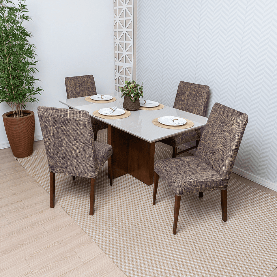 Capa de Cadeira Spandex - Wood casadas-capas