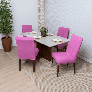 Capa de Cadeira Anti Gato Suede - Rosa Chiclete