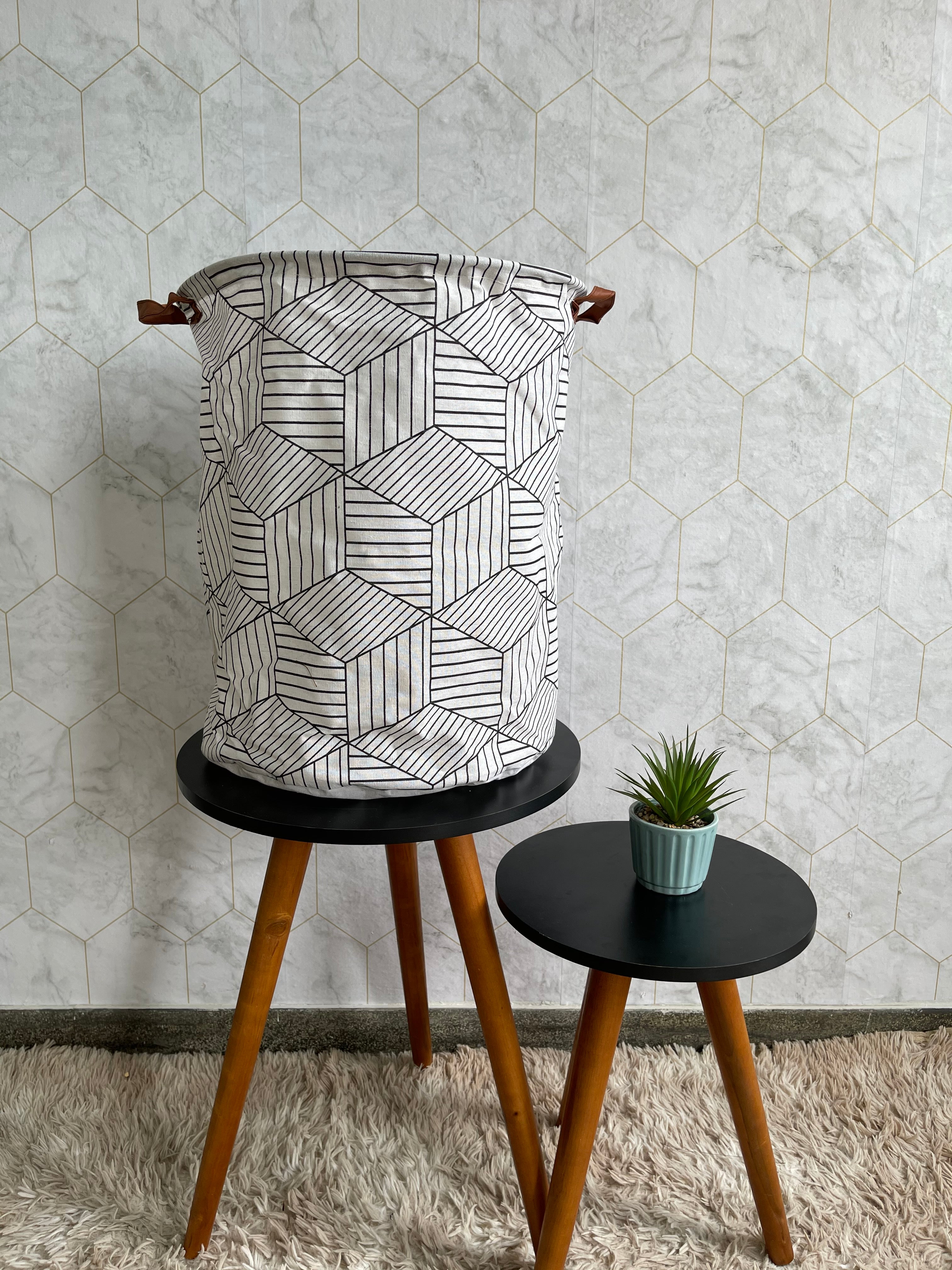 Cesto Organizador De Brinquedo Roupa Suja Dobrável 20 Litros