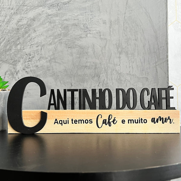 Enfeite Decorativo Preto - Cantinho do Café