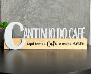 Enfeite Decorativo Branco - Cantinho do Café