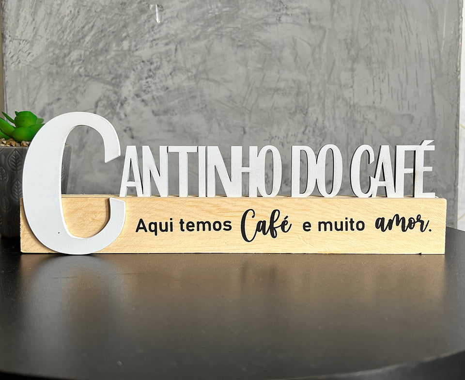 Enfeite Decorativo Branco - Cantinho do Café