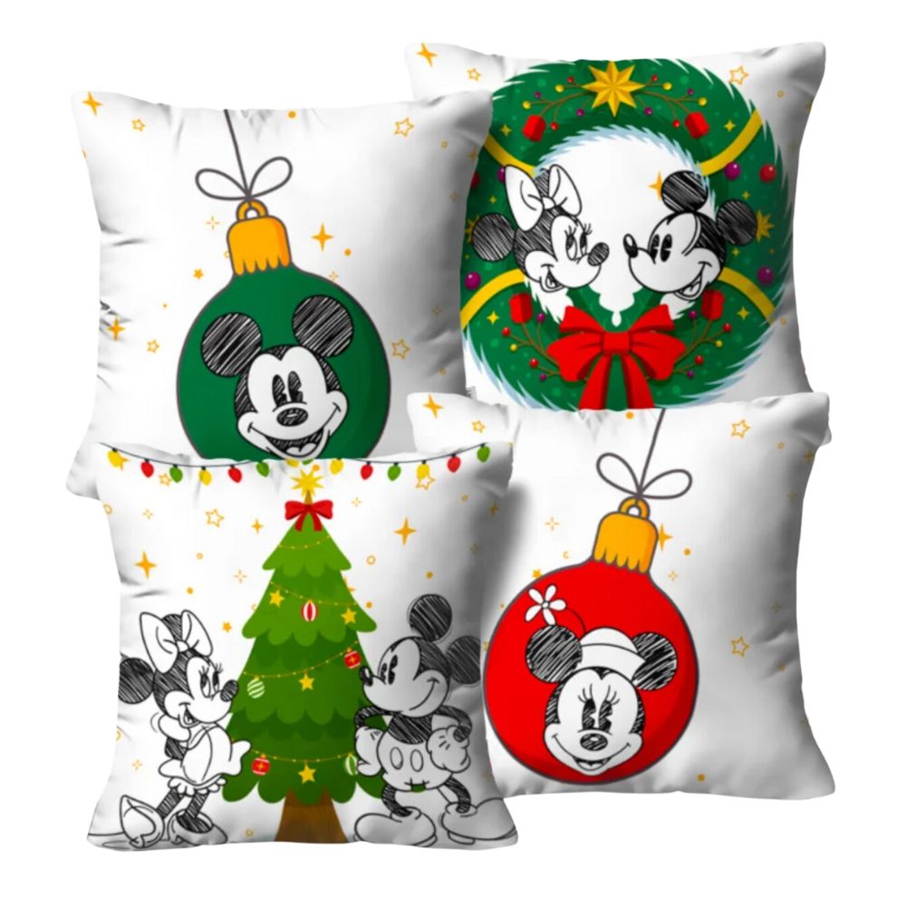 Kit 4 Capas de Almofada - Disney