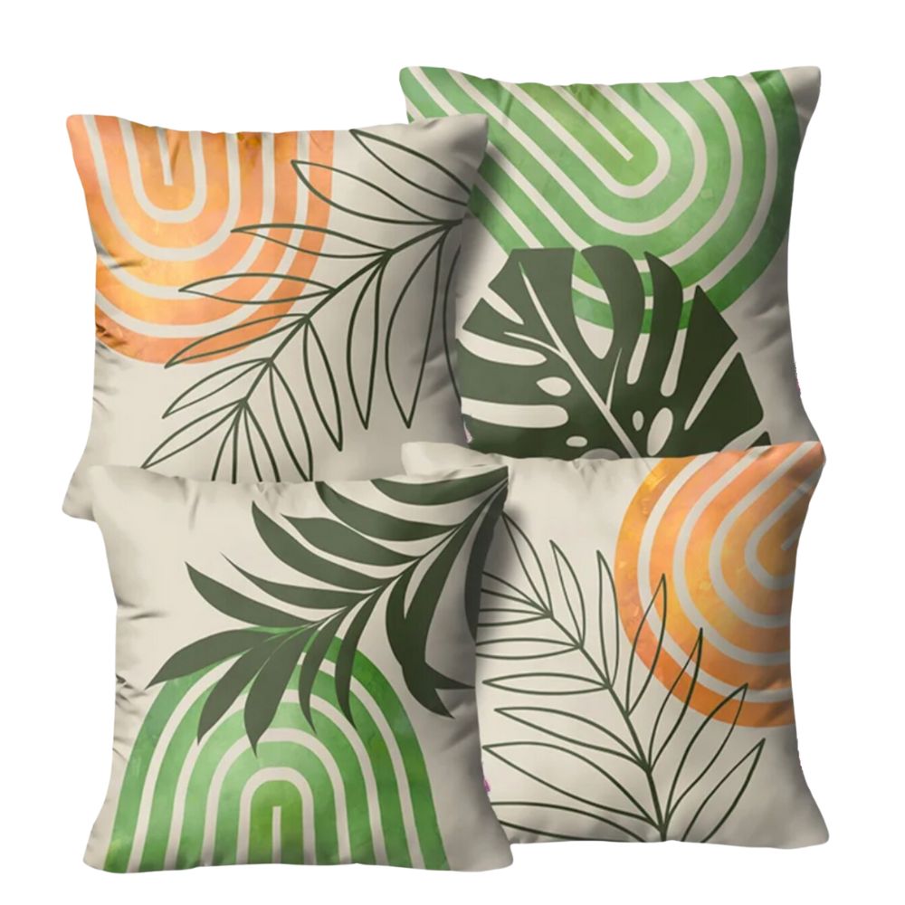 Kit 4 Capas de Almofada - Monstera