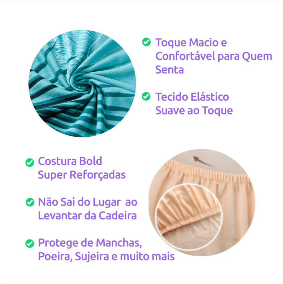 Capa de Cadeira Spandex - Concreto