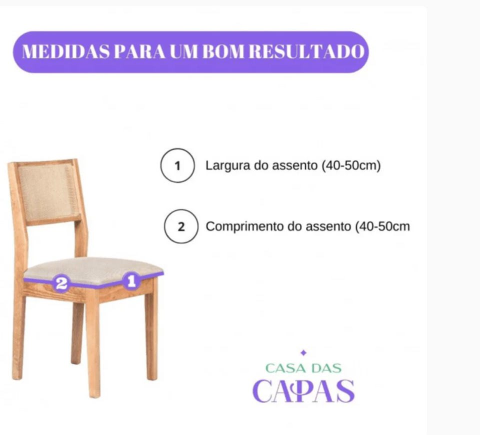 Capa para Assento de Cadeira - Pântano Cinza