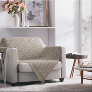 Manta Jacquard para Sofá - Geométrico Bege