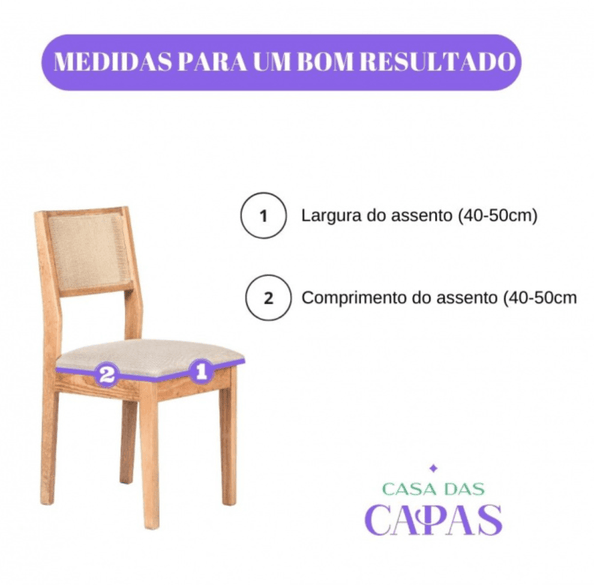 Capa para Assento de Cadeira - Marrom