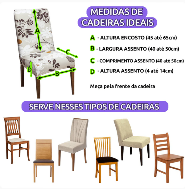 Capa de Cadeira Spandex - Pântano Verde/Branco