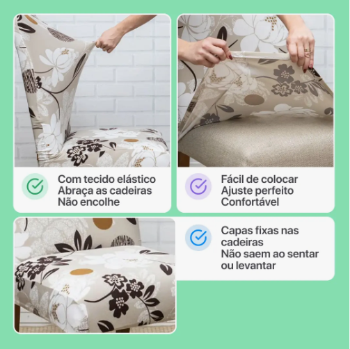 Capa de Cadeira Spandex - Creme