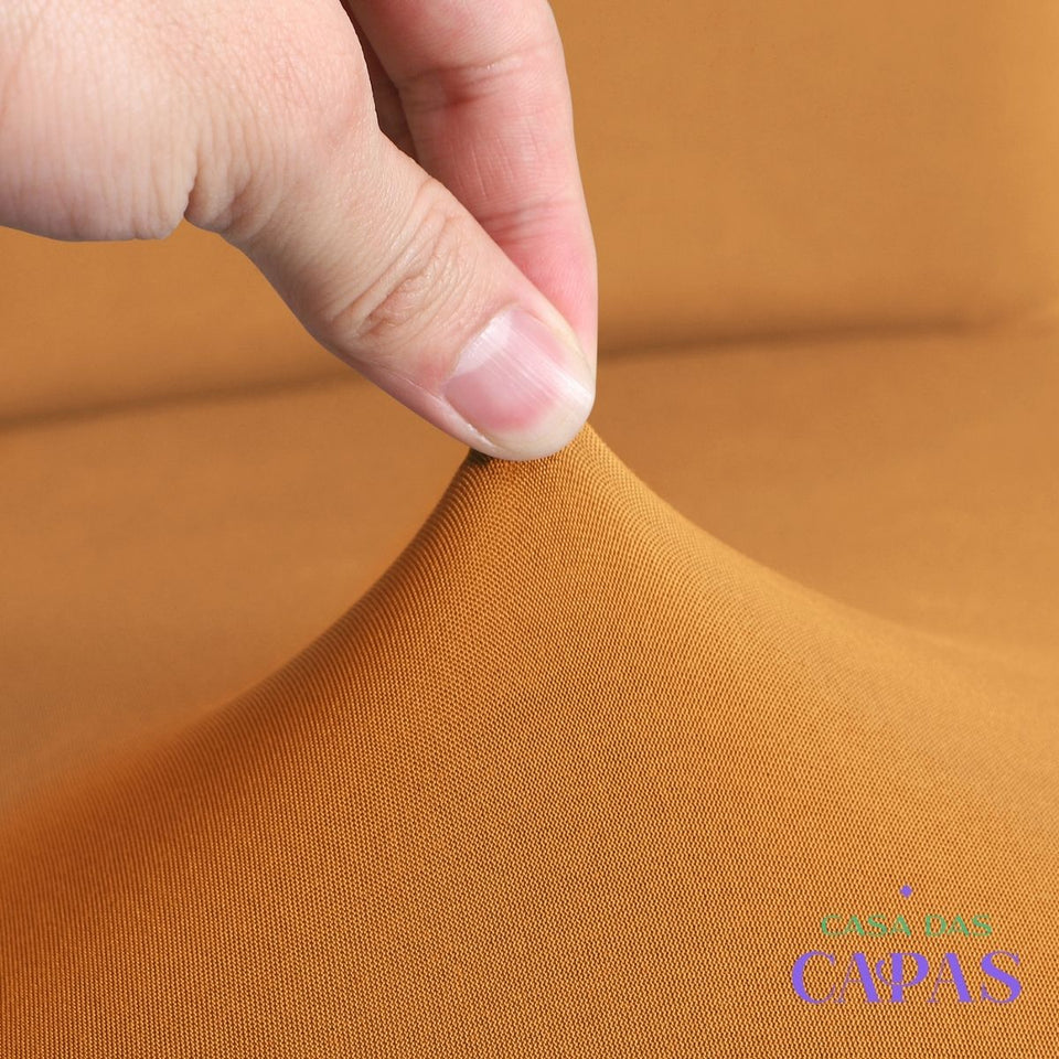 Capa de Sofá Spandex Premium - Caramelo