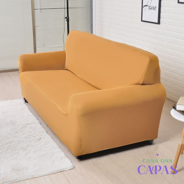 Capa de Sofá Spandex Premium - Caramelo