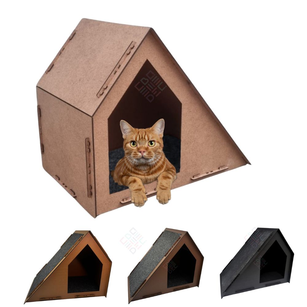 Casa de Gato Com Arranhador - Várias Cores