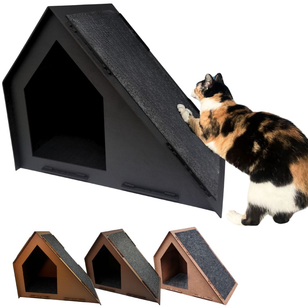 Casa de Gato Com Arranhador - Várias Cores