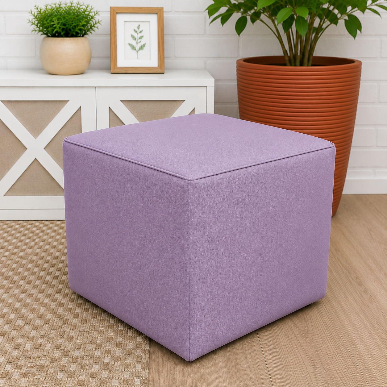 Capa para Puff Quadrado 33cm x 33cm - Várias Cores