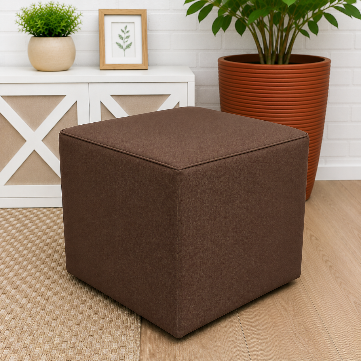 Capa para Puff Quadrado 33cm x 33cm - Várias Cores