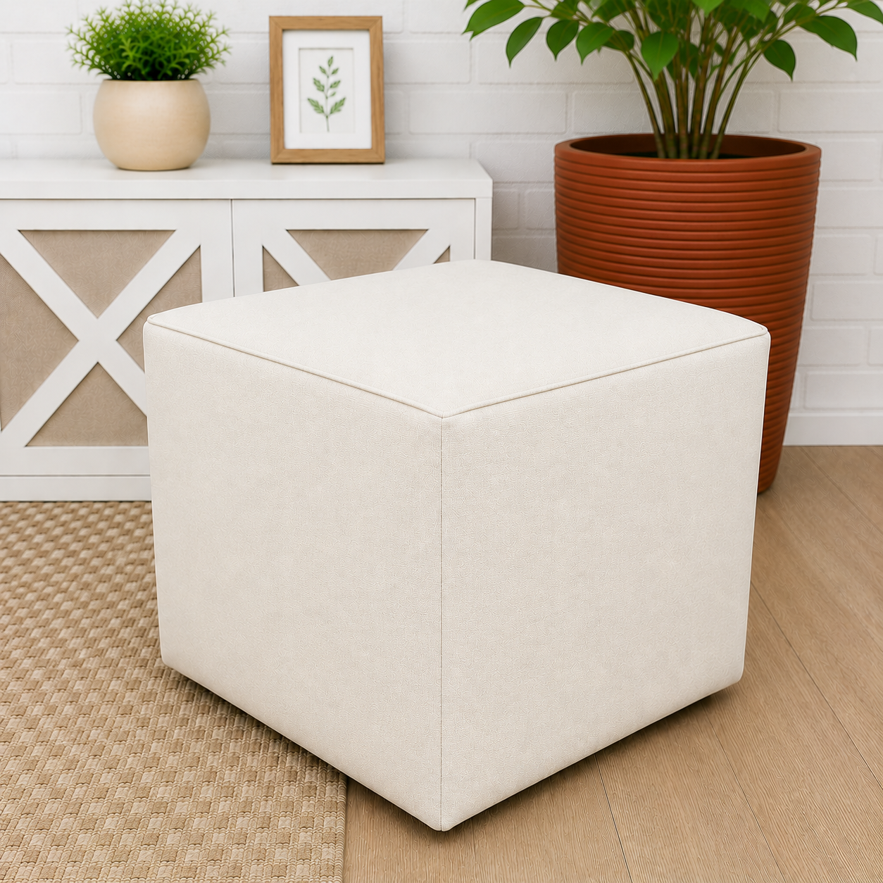 Capa para Puff Quadrado 33cm x 33cm - Várias Cores