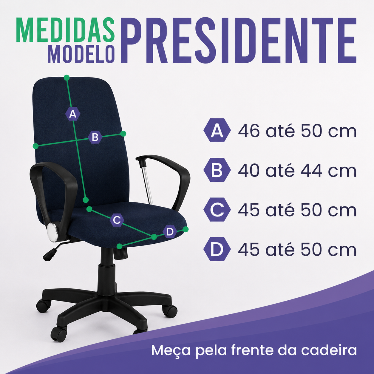 Capa para Cadeira de Escritório - Presidente