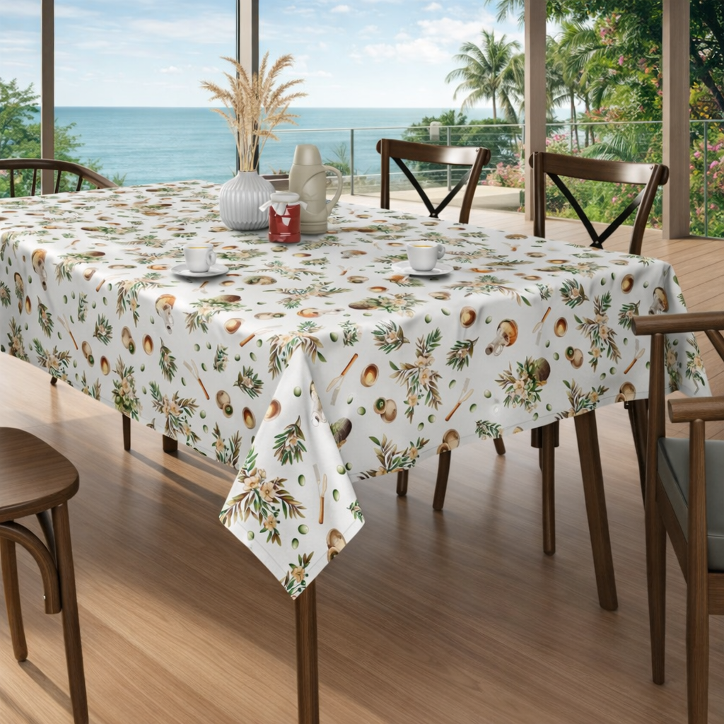 Toalha de Mesa Colonial - Oliva