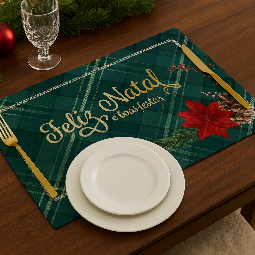 Jogo Americano Natalino 43cm x 28cm - Várias Estampas