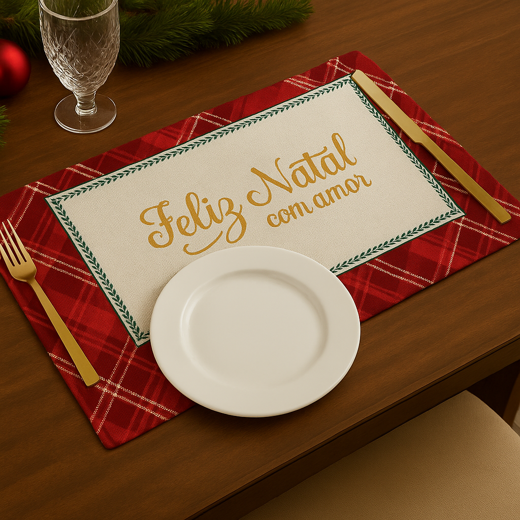 Jogo Americano Natalino 43cm x 28cm - Várias Estampas