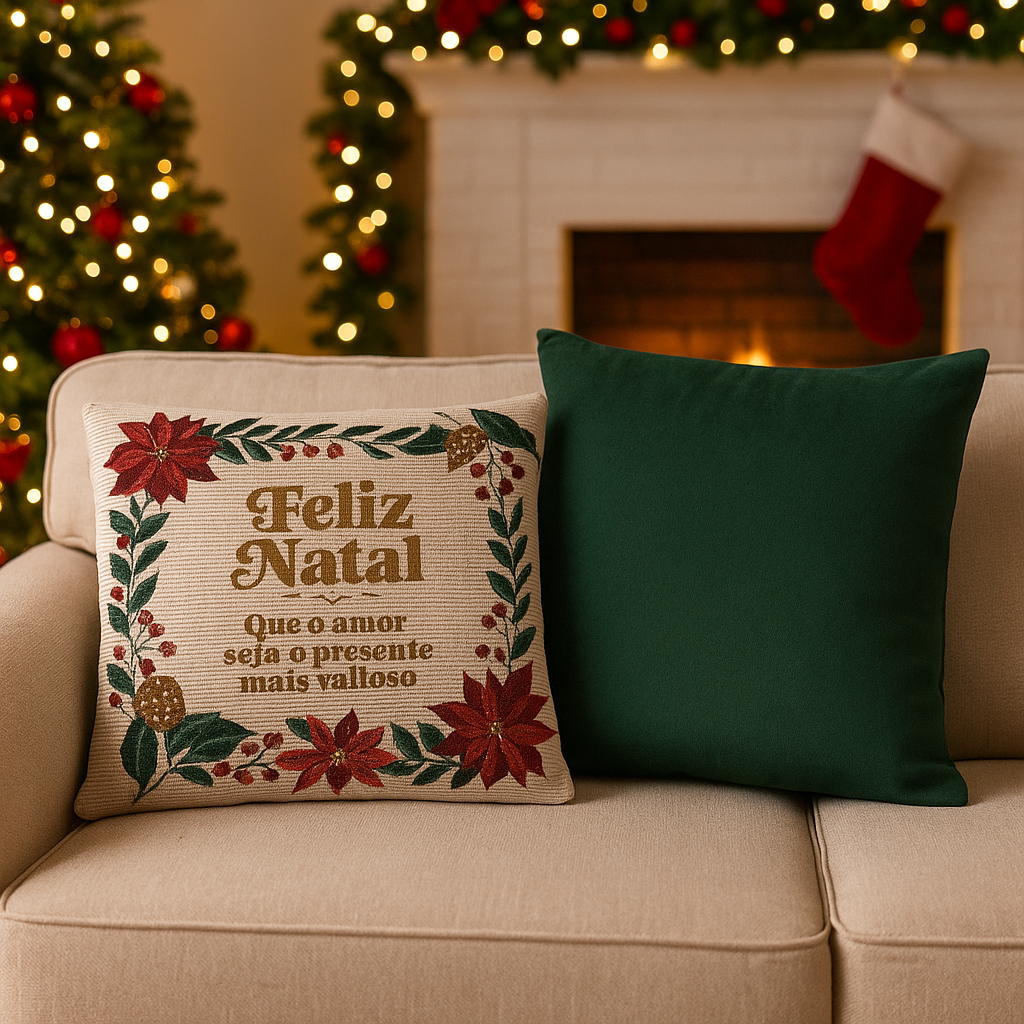 Kit 2 Capas de Almofada Natalinas - Vários Modelos